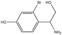 4-(1-AMINO-2-HYDROXYETHYL)-3-BROMOPHENOL 结构式