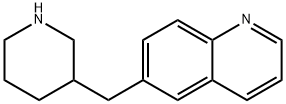 6-(哌啶-3-基甲基)喹啉 结构式
