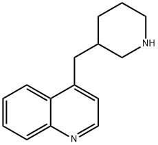 Quinoline, 4-(3-piperidinylmethyl)- 结构式