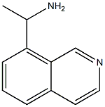 1-(ISOQUINOLIN-8-YL)ETHAN-1-AMINE 结构式