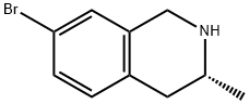 (3R)-7-bromo-3-methyl-1,2,3,4-tetrahydroisoquinoline 结构式