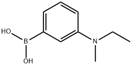 3-ethyl(methyl)aminophenylboronic acid 结构式