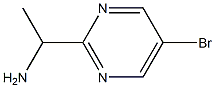 1-(5-溴嘧啶-2-基)乙胺 结构式