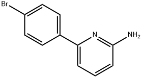 6-(4-BROMOPHENYL)PYRIDIN-2-AMINE 结构式