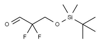 Propanal, 3-[[(1,1-dimethylethyl)dimethylsilyl]oxy]-2,2-difluoro- 结构式