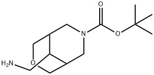 9-(氨基甲基)-3-氧杂-7-氮杂双环[3.3.1]壬烷-7-羧酸叔丁酯 结构式