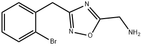 3-(2-溴苄基)-1,2,4-恶二唑-5-基]甲胺 结构式
