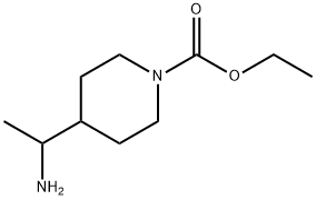 ethyl 4-(1-aminoethyl)piperidine-1-carboxylate 结构式
