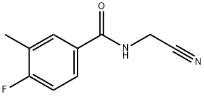 N-(cyanomethyl)-4-fluoro-3-methylbenzamide 结构式