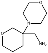 3-(吗啉-4-基)噁烷-3-基]甲胺 结构式