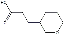 3-(四氢吡喃-3-基)丙酸 结构式