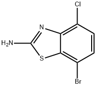 7-bromo-4-chloro-1,3-benzothiazol-2-amine 结构式