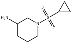1-(Cyclopropanesulfonyl)piperidin-3-amine 结构式