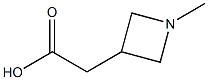 3-AZETIDINEACETIC ACID, 1-METHYL- 结构式