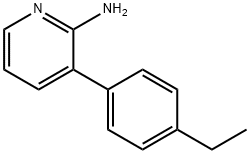 3-(4-ETHYLPHENYL)PYRIDIN-2-AMINE 结构式