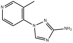 1-(3-methylpyridin-4-yl)-1H-1,2,4-triazol-3-amine 结构式