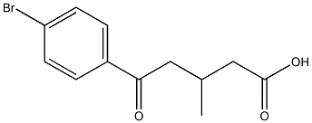 5-(4-溴苯基)-3-甲基-5-氧代戊酸 结构式