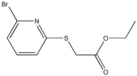 2-[(6-溴吡啶-2-基)硫烷基]乙酸乙酯 结构式