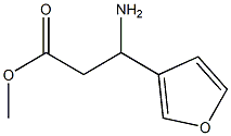 3-氨基-3-(呋喃-3-基)丙酸甲酯 结构式