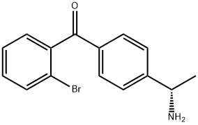 4-((1S)-1-Aminoethyl)phenyl 2-bromophenyl ketone 结构式