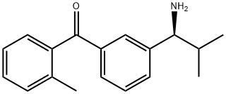 3-((1S)-1-Amino-2-methylpropyl)phenyl 2-methylphenyl ketone 结构式