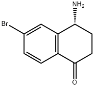 (R)-4-amino-6-bromo-3,4-dihydronaphthalen-1(2H)-one 结构式