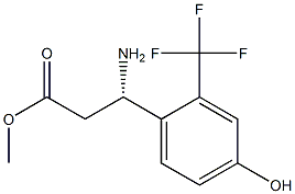METHYL (3S)-3-AMINO-3-[4-HYDROXY-2-(TRIFLUOROMETHYL)PHENYL]PROPANOATE 结构式