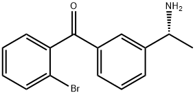 3-((1R)-1-Aminoethyl)phenyl 2-bromophenyl ketone 结构式