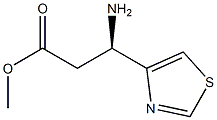 METHYL (3R)-3-AMINO-3-(1,3-THIAZOL-4-YL)PROPANOATE 结构式