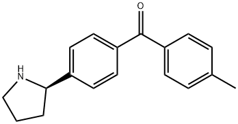 4-((2R)Pyrrolidin-2-yl)phenyl 4-methylphenyl ketone 结构式