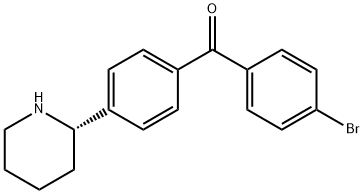 4-((2S)(2-Piperidyl))phenyl 4-bromophenyl ketone 结构式