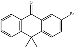 2-溴-10,10-二甲基蒽酮 结构式