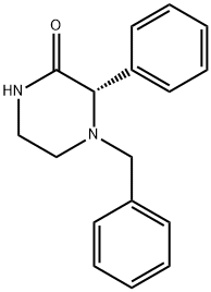 (S)-4-苄基-3-苯基哌嗪-2-酮 结构式