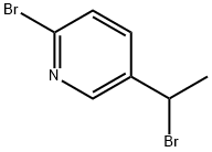 2-溴-5-(1-溴乙基)吡啶 结构式
