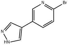 2-Bromo-5-(pyrazol-4-yl)pyridine 结构式