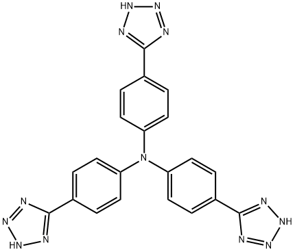三(4-(2H-四唑-5-基)苯基)胺 结构式