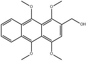 (1,4,9,10-tetramethoxyanthracen-2-yl)methanol 结构式
