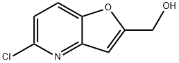 {5-CHLOROFURO[3,2-B]PYRIDIN-2-YL}METHANOL 结构式