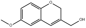 6-methoxy-3-(hydroxymethyl)-2H-1-benzopyran 结构式
