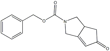 benzyl 5-oxo-3,3a,4,5-tetrahydrocyclopenta[c]pyrrole-2(1H)-carboxylate 结构式