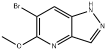 6-溴-5-甲氧基-1H-吡唑并[4,3-B]吡啶 结构式