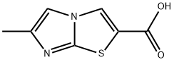 6-甲基咪唑并[2,1-B][1,3]噻唑-2-羧酸 结构式