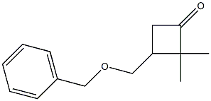 3-[(benzyloxy)methyl]-2,2-dimethylcyclobutan-1-one 结构式