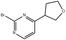 2-Bromo-4-(3-tetrahydrofuranyl)pyrimidine 结构式