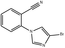 4-Bromo-1-(2-cyanophenyl)-1H-imidazole 结构式