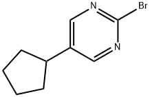 2-Bromo-5-cyclopentylpyrimidine 结构式