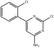 2-Chloro-4-amino-6-(2-chlorophenyl)pyrimidine 结构式