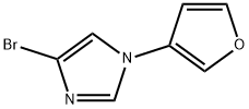 4-Bromo-1-(3-furyl)-1H-imidazole 结构式