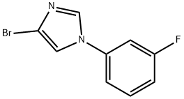 4-溴-1-(3-氟苯基)-1H咪唑 结构式