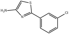 4-Amino-2-(3-chlorophenyl)thiazole 结构式